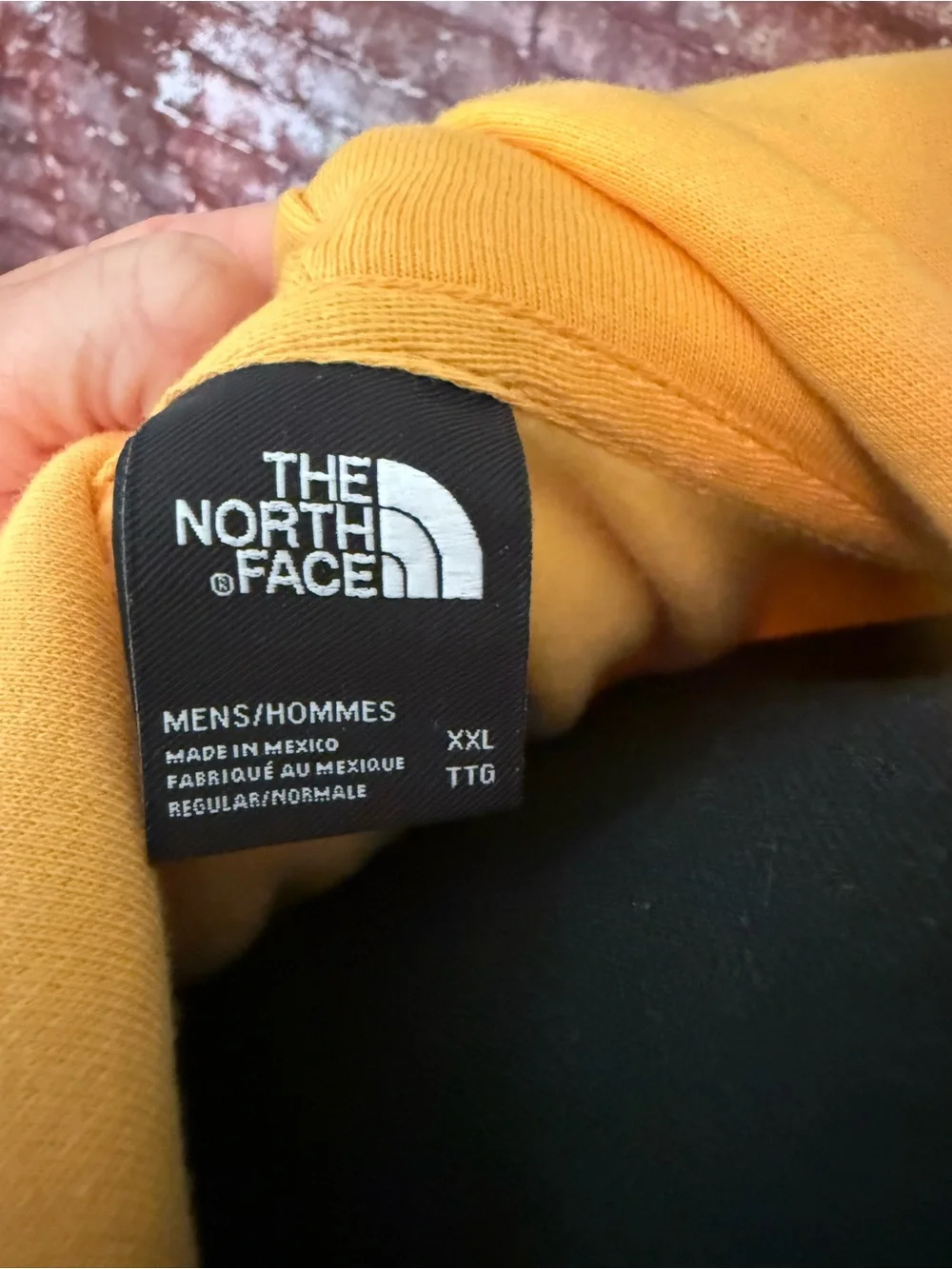 The North Face Yellow Hoodie Sweatshirt